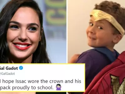 Busting Gender Stereotypes, 5-YO Boy Wears Wonder Woman BackPack To School & His Mom Is Worried