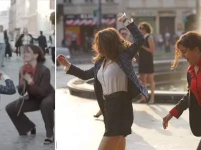 Dangal Girls Fatima Sana Shaikh & Sanya Malhotra Dance On The Streets Of Europe As They Go Bindass