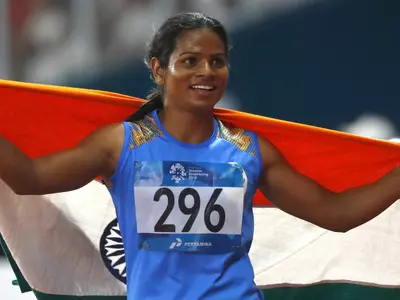 Dutee Chand clocked 23.20 seconds