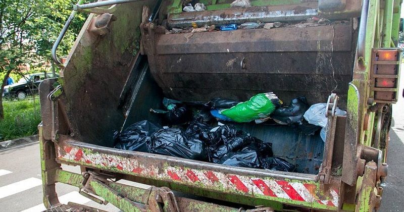 Garbage Truck Used To Distribute Independence Day Sweets To School Kids ...