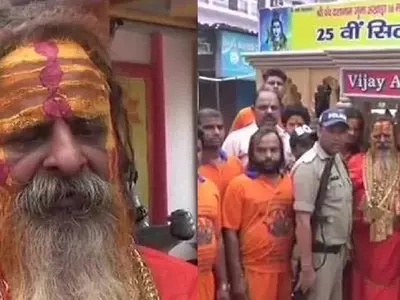 Golden Baba Is Back In Kanwar Pilgrimage, With Extra Gold