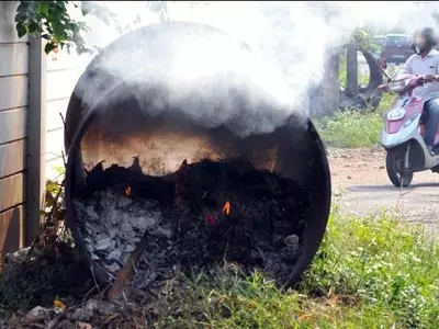 gurugram waste burning