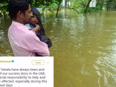 Kerala Flood Sheikh Mohammed