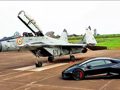 MiG 29k Squares Off Against Italian Supercar In Drag Race At Goa Airport