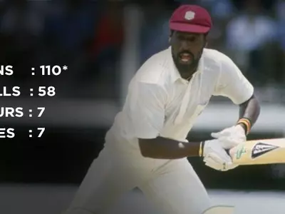 Viv Richards made 110 not out in 58 balls