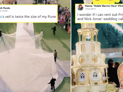 75-Foot Veil & 18-Foot Cake! Priyanka-Nick’s Wedding Pictures Cause A Meme Storm On Internet