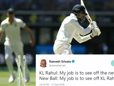 KL Rahul was out 4th ball