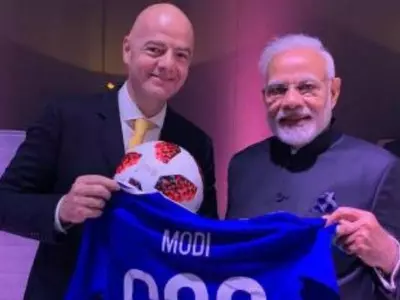 Narendra Modi, FIFA President,football jersey, Gianni Infantino, Argentina, G20 summit