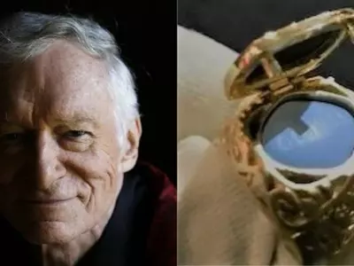 Playboy founder, Hugh Hefner, Playboy founder auction, Playboy founder gold ring with viagra pill