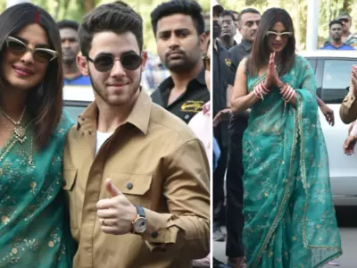 Priyanka Chopra & Nick Jonas Make Their First Appearance As Married Couple, Greet Fans With ‘Namaste