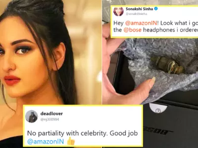 Sonakshi Sinha Receives Iron Piece Instead Of Headphones, People Applaud Amazon For Being ‘Impartial