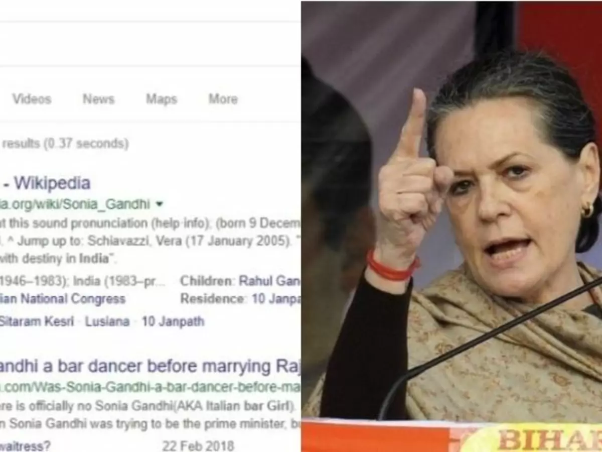 Sonia Gandhi Google Search
