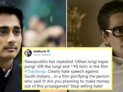 ‘Thackeray’ Lands In Another Controversy! Actor Siddharth Calls Its Trailer ‘Anti-South Indian’