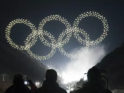intel drone winter olympics 2018 world record formation