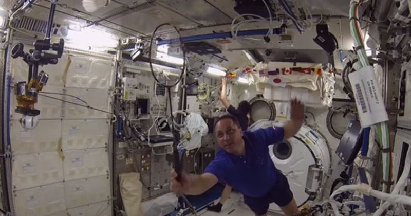 Champs At Work: Astronauts Play Zero-Gravity Badminton Tournament In Space