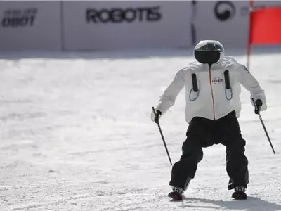Winter Olympic robots
