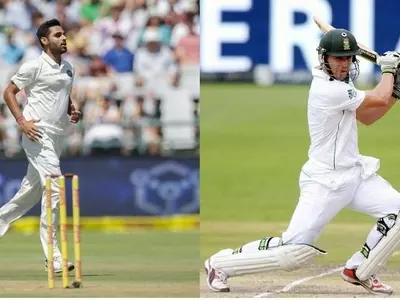 AB de Villiers fought back after Bhuvneshwar Kumar took 3 early wickets