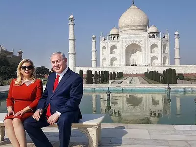 Israel PM visit taj mahal