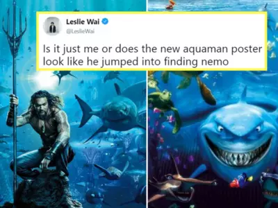 1st Poster Of Aquaman Starring Jason Momoa Is Out & People Are Comparing It With Finding Nemo
