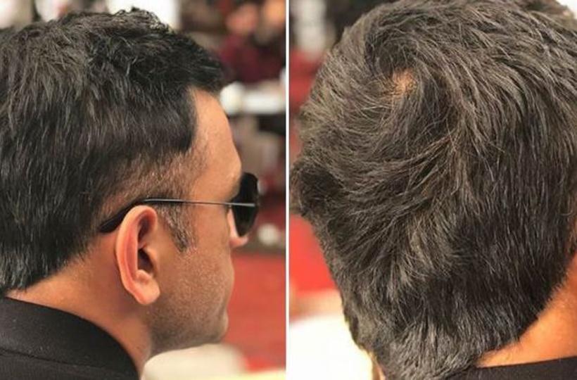 It's A New Look For MS Dhoni And He's Totally Pulling It Off - The V-Hawk  Hairstyle