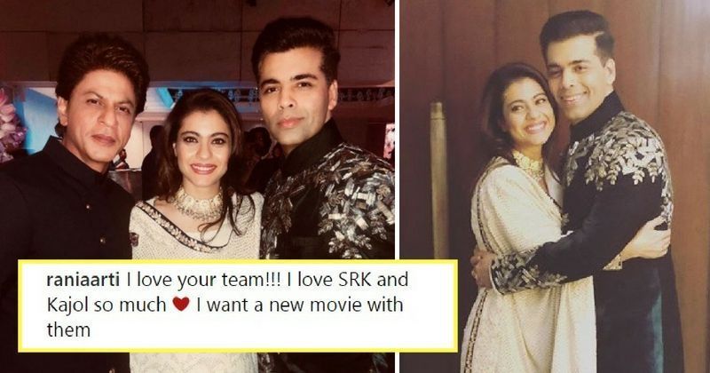 People Request Karan Johar To Cast Shah Rukh Khan Kajol In His Next After Their Picture Goes Viral Shah rukh, gauri, suhana and abram khan, kajol, alia bhatt, karan johar (source: