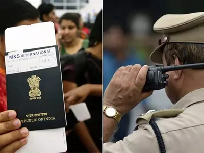 UP cop hugged her during passport check