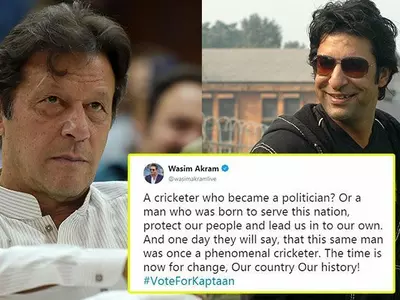 Wasim Akram Flies From London To Cast Vote And Many Cricketers Want Imran Khan As PM