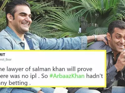 A photo of Arbaaz Khan who is getting trolled after he admitted to betting in IPL and cricket.