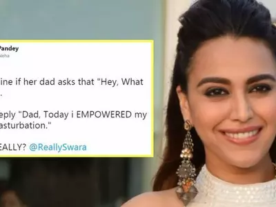 A picture of actress Swara Bhaskar is getting trolled for her masturbation scene in Veere Di Wedding