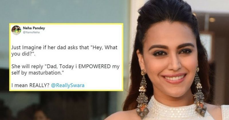 Swara Bhaskar Gets Trolled For Calling Her Masturbation Scene Empowering Gives It Back To Them Swara bhaskar's childhood pic with her brother. swara bhaskar gets trolled for calling