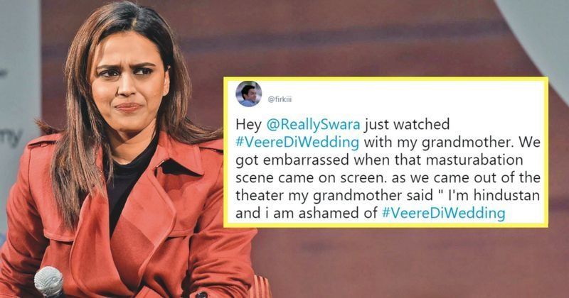 Swara Bhaskar Shuts Down Trolls Criticising Her Masturbation Scene In Veere Di Wedding With An Epic Reply