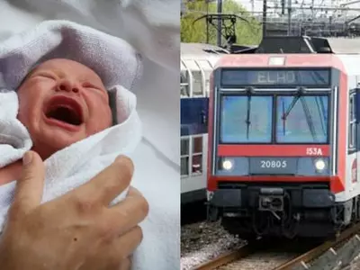 baby born in a Paris train