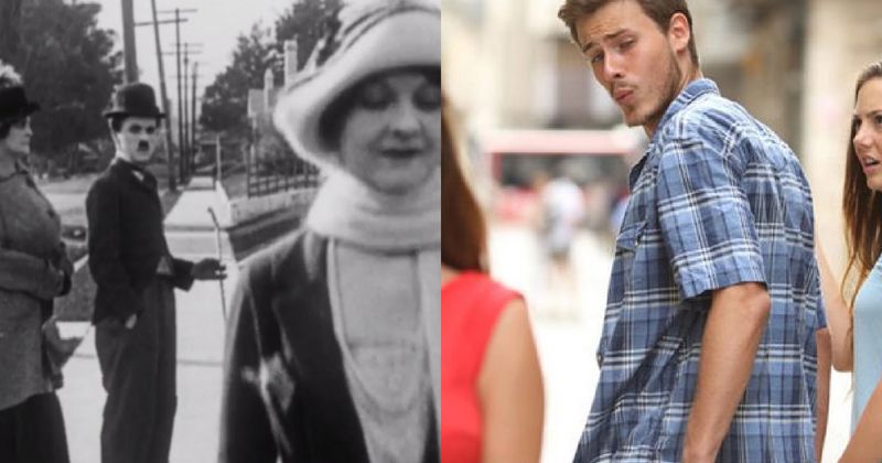 Charlie Chaplin Was The Actual Distracted Boyfriend Meme. Look, Look!