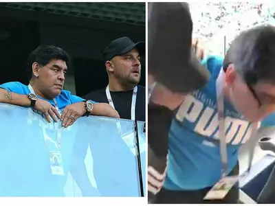 Diego Maradona saw Argentina win 2-1