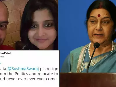 F MEA Sushma Swaraj trolled