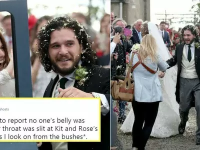 Kit Harington & Rose Leslie Are Now Man & Wife, Here Are The First Pics Of The Happiest Couple