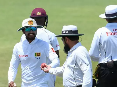 Sri Lankan Players Refuse To Take The Field Due To Ball Tampering'