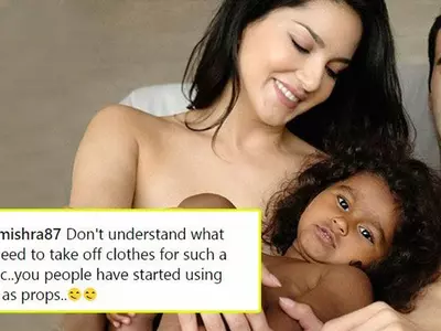 Sunny Leone trolled for father's day picture.