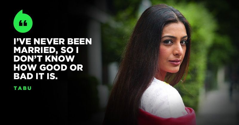 Tabu Has No Regrets About Never Getting Married, Says She Played ...