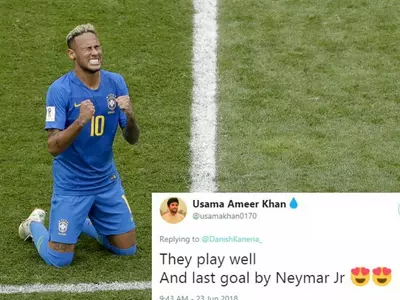 This was Neymar's first goal in FIFA World Cup 2018