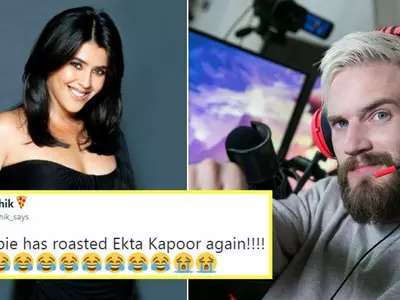 YouTuber PewDiePie Mocks Ekta Kapoor In His Latest Video For Waging A Twitter War Against Him