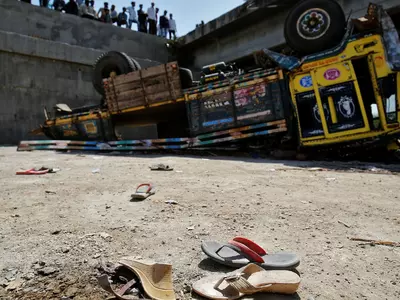28 Of Marriage Party Killed After Truck Falls Into Drain In Gujarat