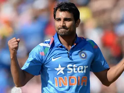 Mohammed Shami has a reason to smile