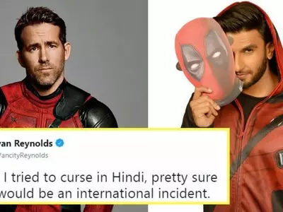A picture of Ryan Reynolds as Deadpool.