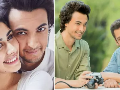 A picture of Salman Khan's brother-in-law Aayush Sharma and Warina Hussain from Loveratri.