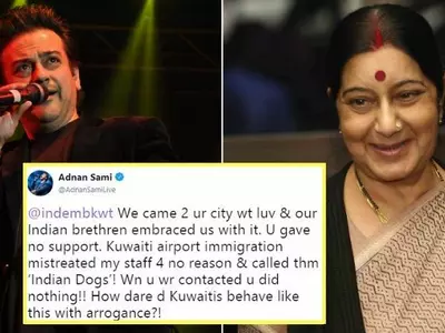 Adnan Sami Claims His Staff Was Called ‘Indian Dogs’ At Airport, Sushma Swaraj Comes To His Rescue