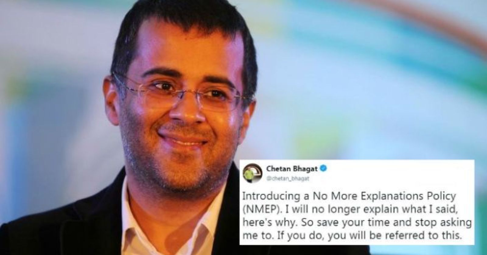 Chetan Bhagat Shares A Note Explaining Why He Won't Explain Things. In ...