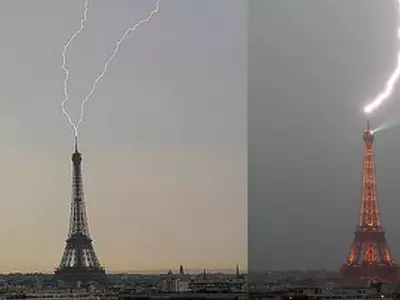 Eiffel Tower via Twitter/Bertrand Kulik