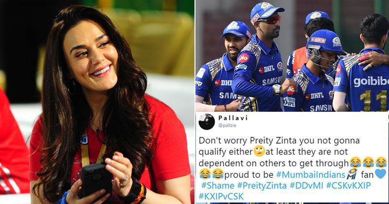 IPL 2018 The Video Of Preity Zinta Saying She Was Happy MI Were Out Has Gone Viral And People Are Losing pic