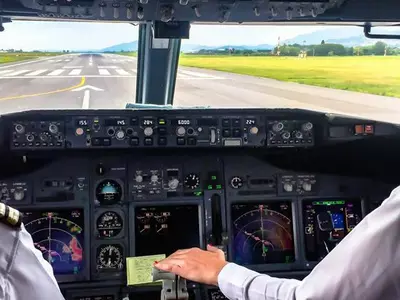 Jet Airways pilots clicking selfies